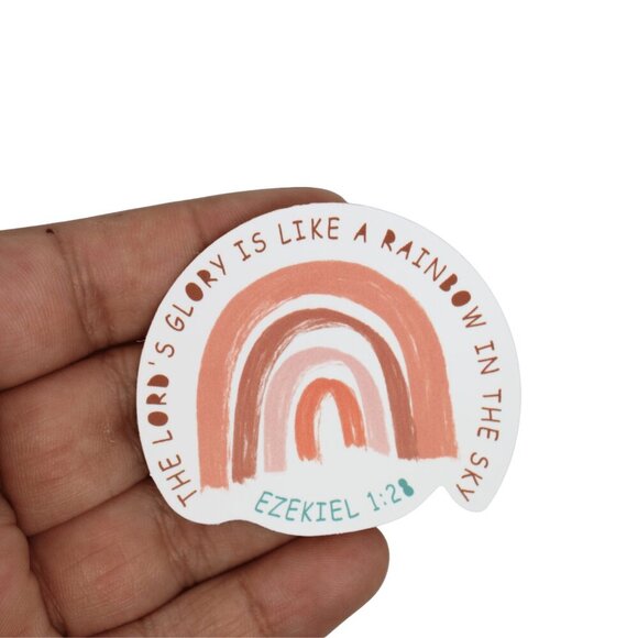 Sticker Bundles 12 x $10 or 6 x $5 Religious Christian Bible Verse Ezekiel 1:28 - Picture 1 of 3